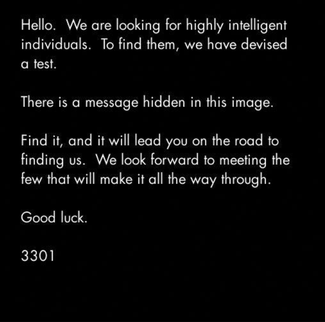 Cicada-3301 Message